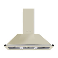 Smeg Kürtős páraelszívó, Victoria design, 100 cm, bézs