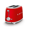 Smeg Kenyérpirító, 50-es évek retro design, 2 szeletes, piros