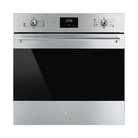 SMEG HŐLÉGKEVERÉSES SÜTŐ, Classica design, 60 cm, ES LCD, inox