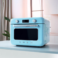 Smeg Asztali kombinált sütő, gőzfunkcióval, retro, világoskék