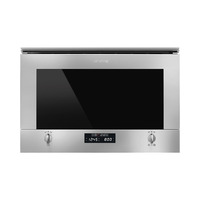 SMEG MIKROHULLÁMÚ SÜTŐ, Selezione design, beépíthető, 22 liter, 6 funkció, inox