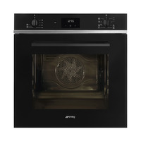 SMEG HŐLÉGKEVERÉSES SÜTŐ, Selezione design, 60 cm, ES LCD, fekete üveg