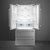 Smeg Szabadonálló hűtő és fagyasztó, Universal design, 84x182 cm, külső LED kijelző, inox