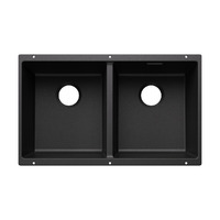 BLANCO SUBLINE 350/350-U Silgranit mosogatótálca, antracit, lefolyó nélkül