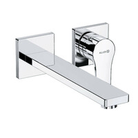 KLUDI ZENTA SL falsík alatti, kétlyukas fali mosdócsap vízsugár szabályzóval 230 mm, króm
