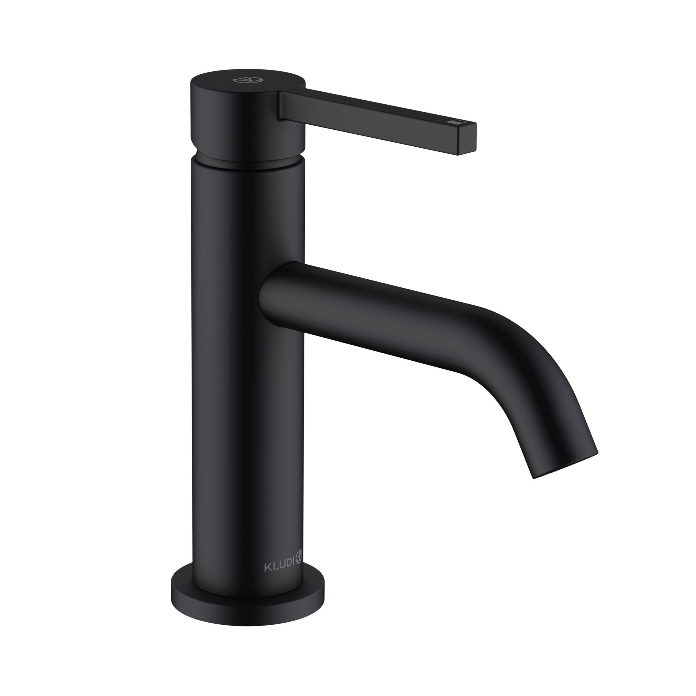 KLUDI NOVA FONTE PURA mosdócsap 75 push-open, mattfekete