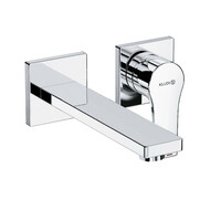 KLUDI ZENTA SL falsík alatti, kétlyukas fali mosdócsap vízsugár szabályozóval, 180 mm, króm