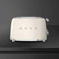 Smeg Kenyérpirító, 50-es évek retro design, 2x2 szeletes, bézs