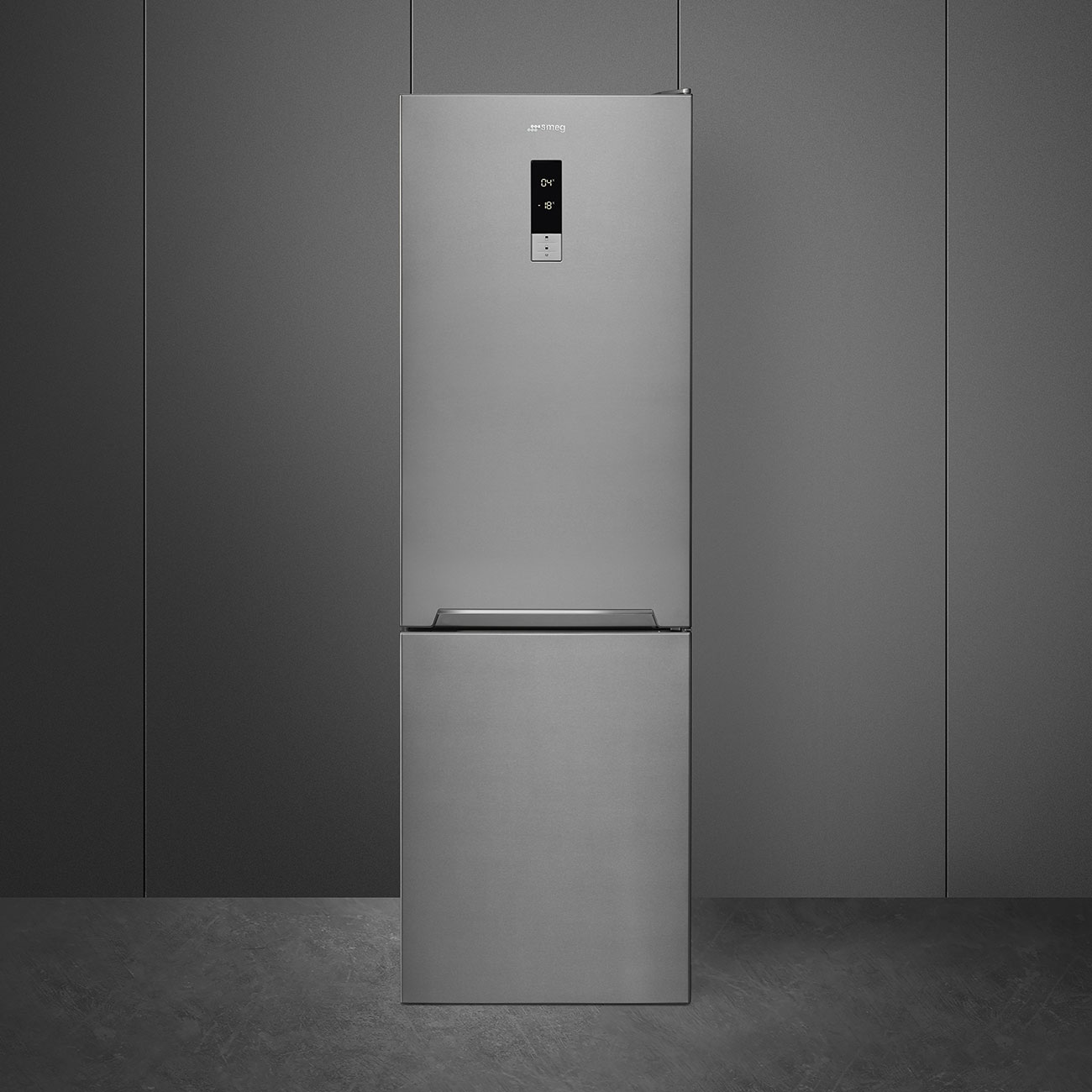 Smeg Szabadonálló hűtő és fagyasztó, Universal design, 60x186 cm, jobbos, inox