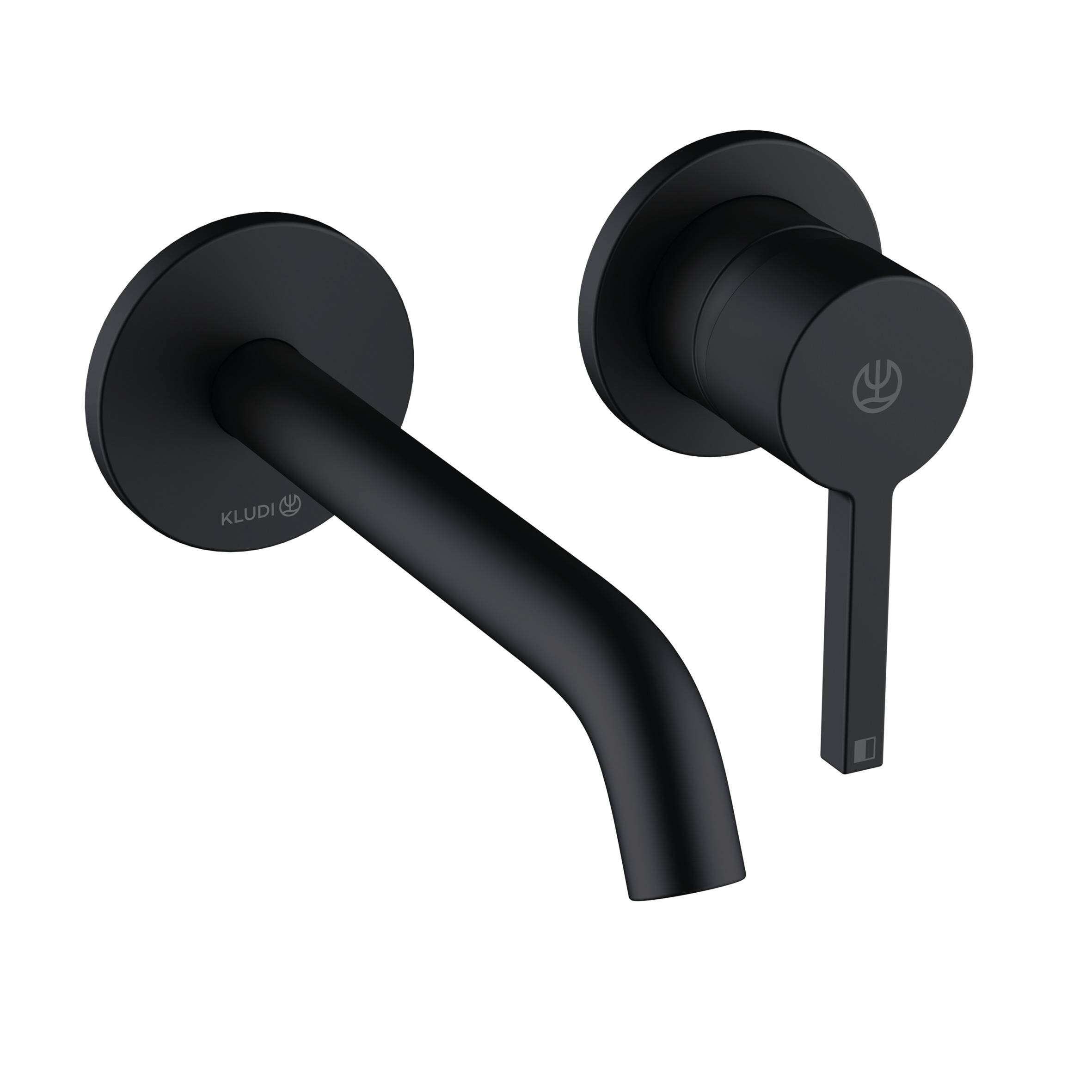 KLUDI NOVA FONTE PURA fali mosdócsap 180mm, mattfekete