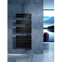 Arezzo Design Horizont Black  135,5x55cm törölközőszárítós radiátor