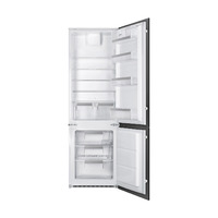 Smeg Beépíthető hűtő és fagyasztó, Universal design, 54x177,2 cm, fordítható ajtó, fehér