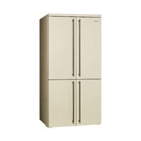 Smeg Szabadonálló hűtő és fagyasztó, Coloniale design, 91,5x187,5 cm, bézs