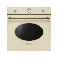 SMEG HŐLÉGKEVERÉSES SÜTŐ, Colonial design, 60 cm, analóg, bézs