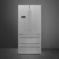 Smeg Szabadonálló hűtő és fagyasztó, Universal design, 84x182 cm, külső LED kijelző, inox