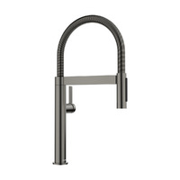 BLANCOCULINA-S II Mini csaptelep kihúzható fejjel, satin dark steel, magasnyomású