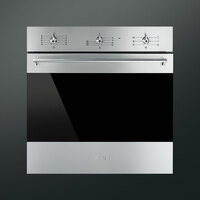 SMEG HŐLÉGKEVERÉSES SÜTŐ, Classica design, 60 cm, analóg, inox