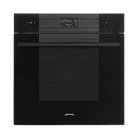 SMEG KOMBINÁLT GŐZSÜTŐ, Linea design, Galileo, 60 cm, ES LCD, mélyfekete üveg