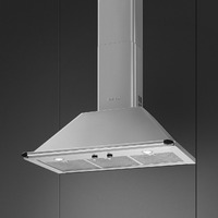 Smeg Kürtős páraelszívó, Victoria design, 90 cm, inox