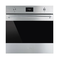 SMEG HŐLÉGKEVERÉSES SÜTŐ, Classica design, 60 cm, CS LCD, inox