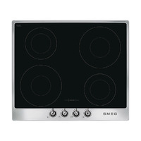 SMEG indukciós főzőlap, Victoria design, 60 cm, 4 főzőzóna, inox