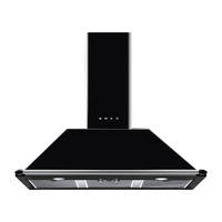 Smeg Kürtős páraelszívó, Victoria design, 100 cm, fekete
