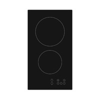 EVIDO DOMINO-V 32B kerámia domino főzőlap, 30 cm, fekete üveg