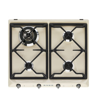 SMEG gáz főzőlap, Victoria design, 60 cm, 4 gázégő, bézs