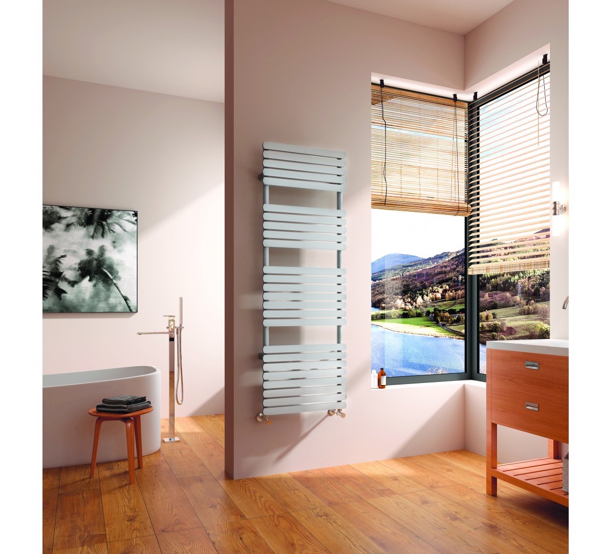Arezzo Design Flat White 150x50cm törölközőszárítós radiátor