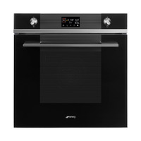 SMEG KOMBINÁLT MIKROHULLÁMÚ SÜTŐ, Linea design, 11+1 funkció, LCD kijelző, fekete üveg