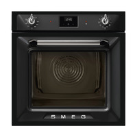 SMEG PIROLITIKUS HŐLÉGKEVERÉSES SÜTŐ, Victoria design, Galileo, 60 cm, ES LCD, fekete