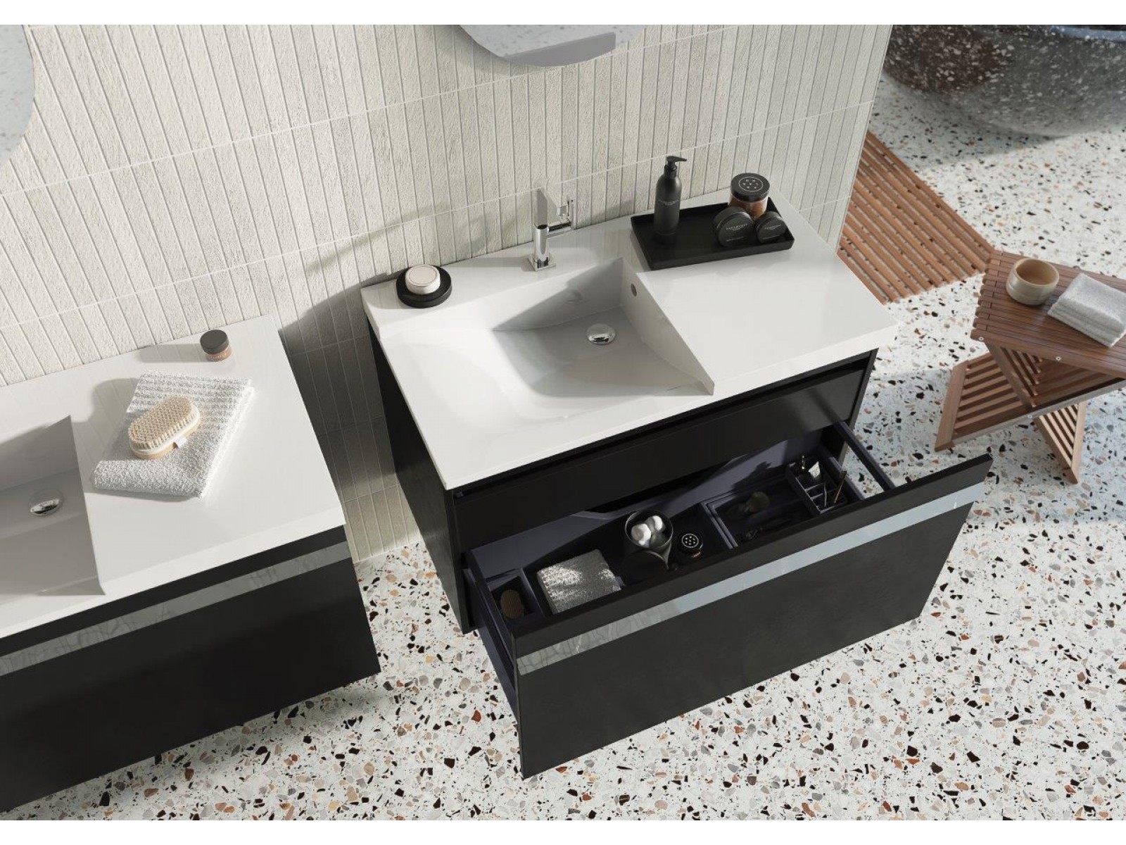 Arezzo Design METIS 70cm akril mosdó, matt fehér