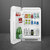 Smeg Happy bar, retro design, 54,5x98 cm, balos, piros