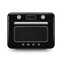 Smeg Asztali kombinált sütő, gőzfunkcióval, retro, fekete