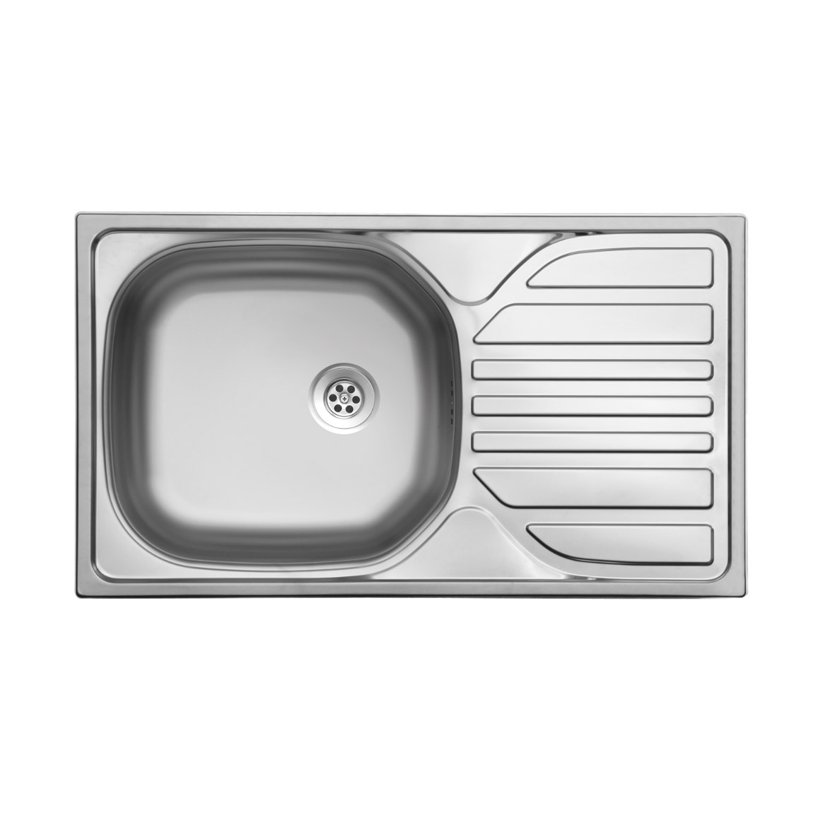 EVIDO BASIC MINI rozsdamentes mosogató, csepegtető, 76x43,5 cm, 1 1/2", natúr